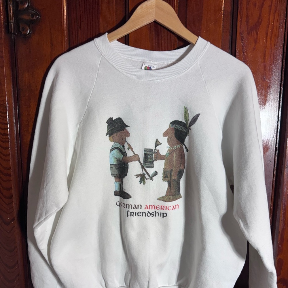 White Graphic Men Sweater